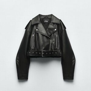 Zara Black Leather Jacket